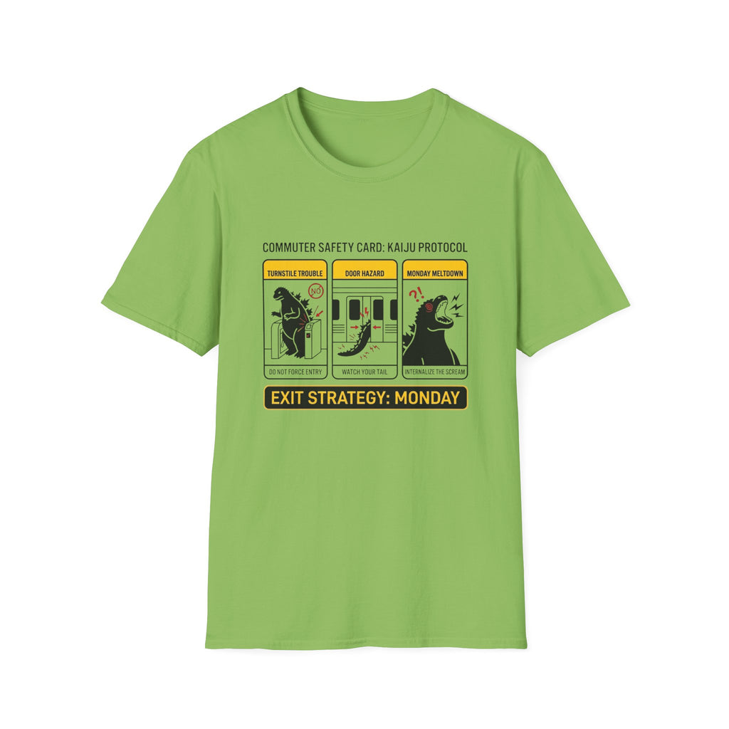 DK Safety Card Exit Strategy Monday T-Shirt