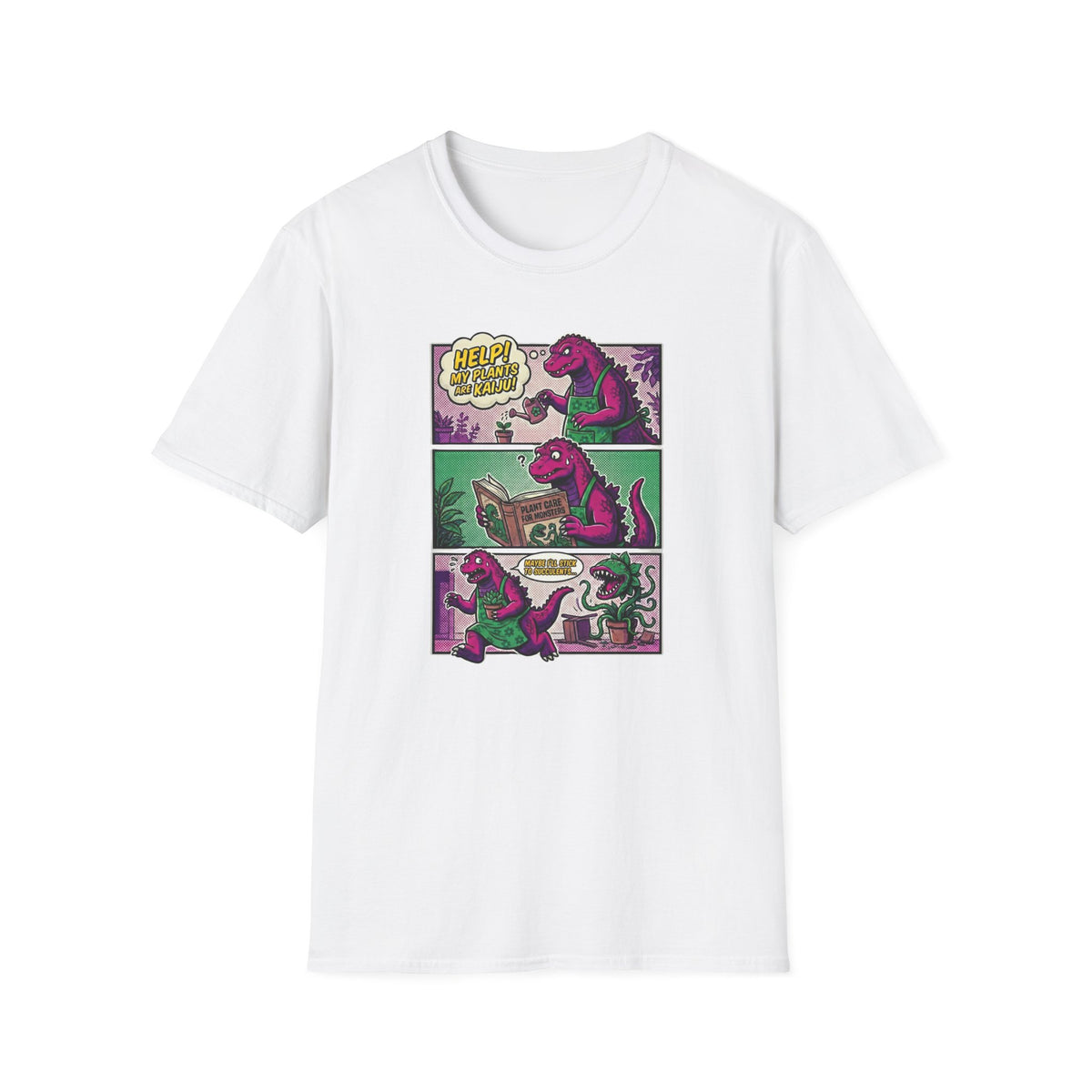 Kaiju Plant Care Comic T-Shirt
