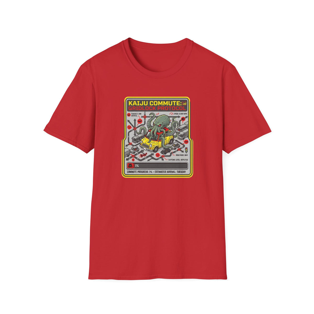 Kaiju Commute - Gridlock Protocol T-Shirt