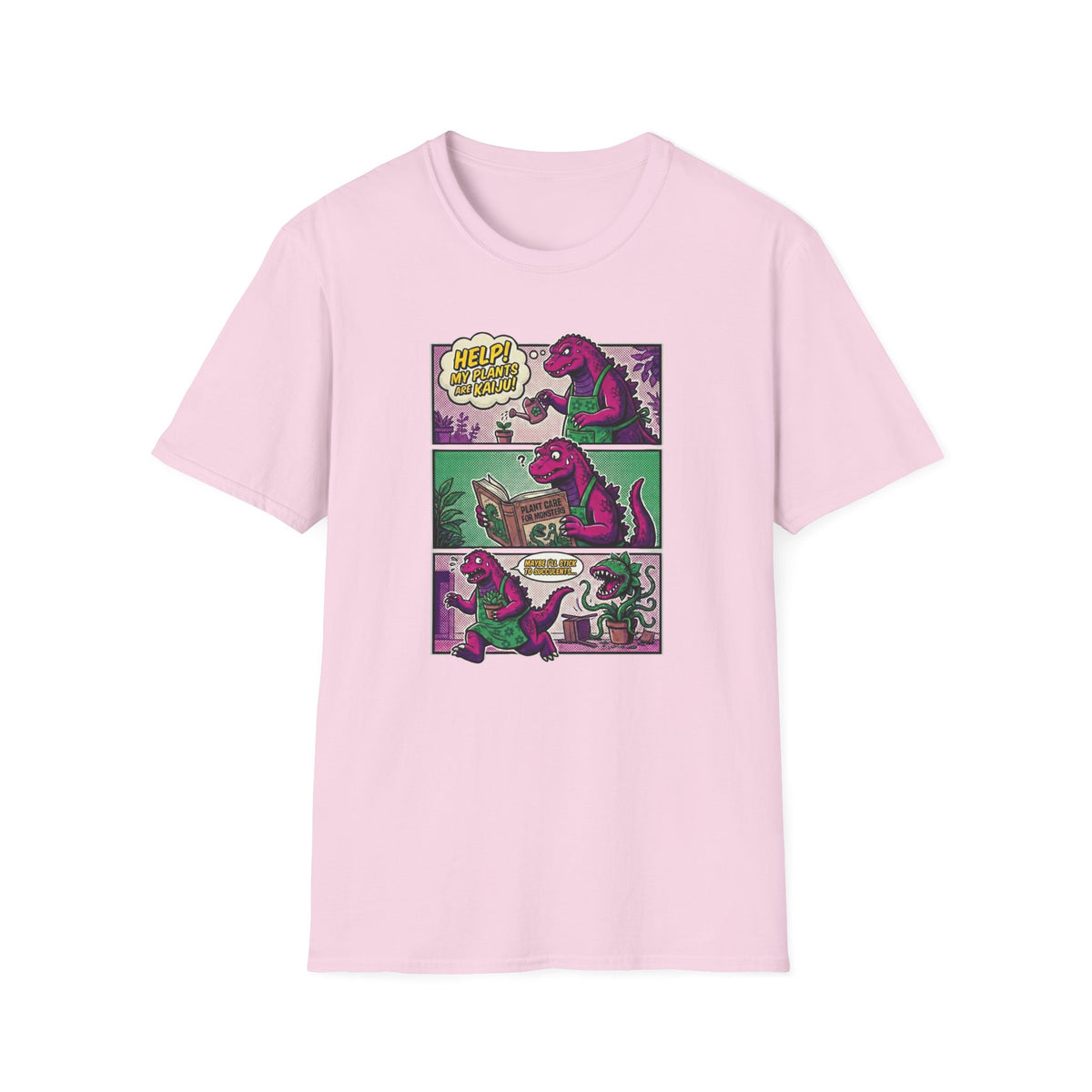 Kaiju Plant Care Comic T-Shirt