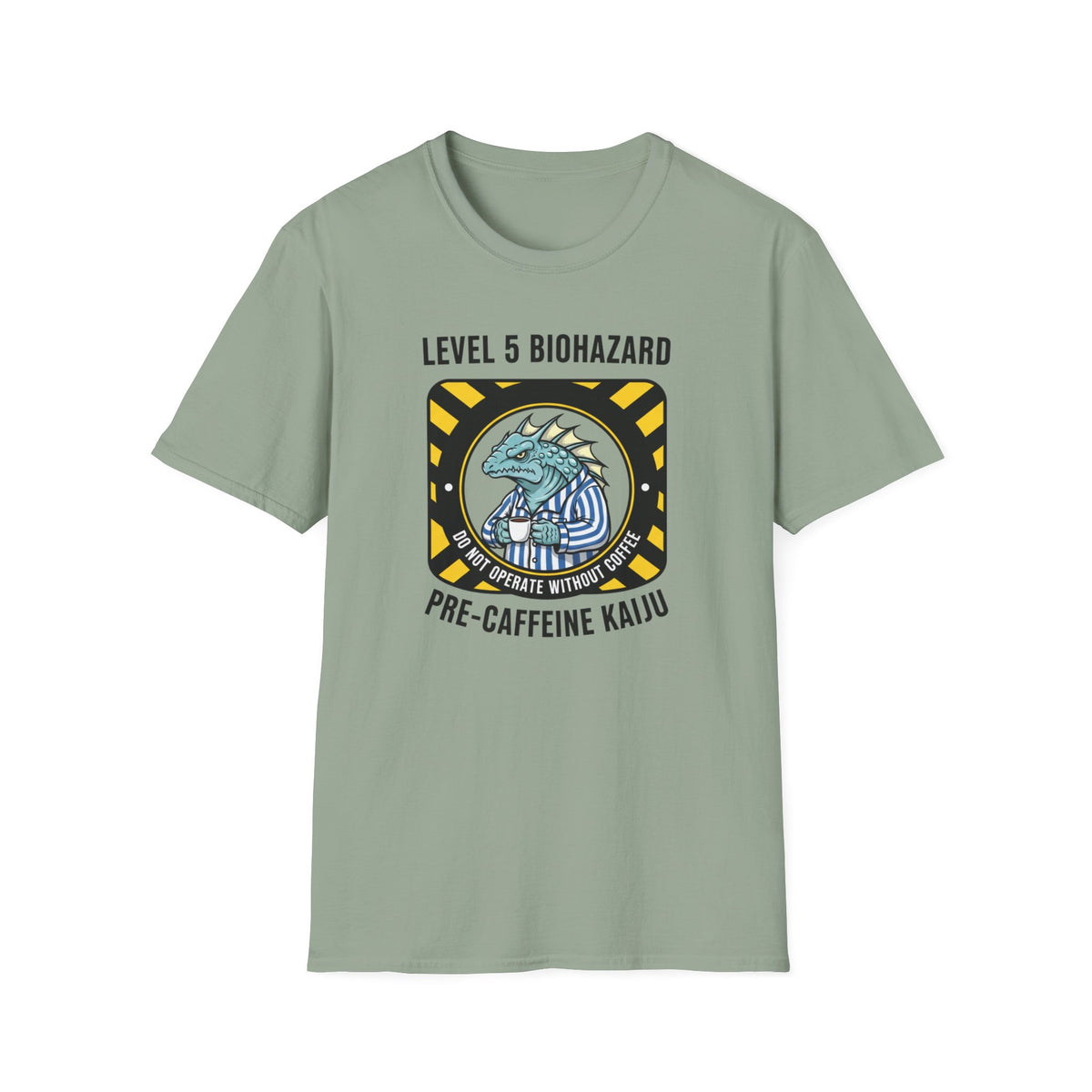 Level 5 Biohazard Pre-Caffeine Kaiju T-Shirt