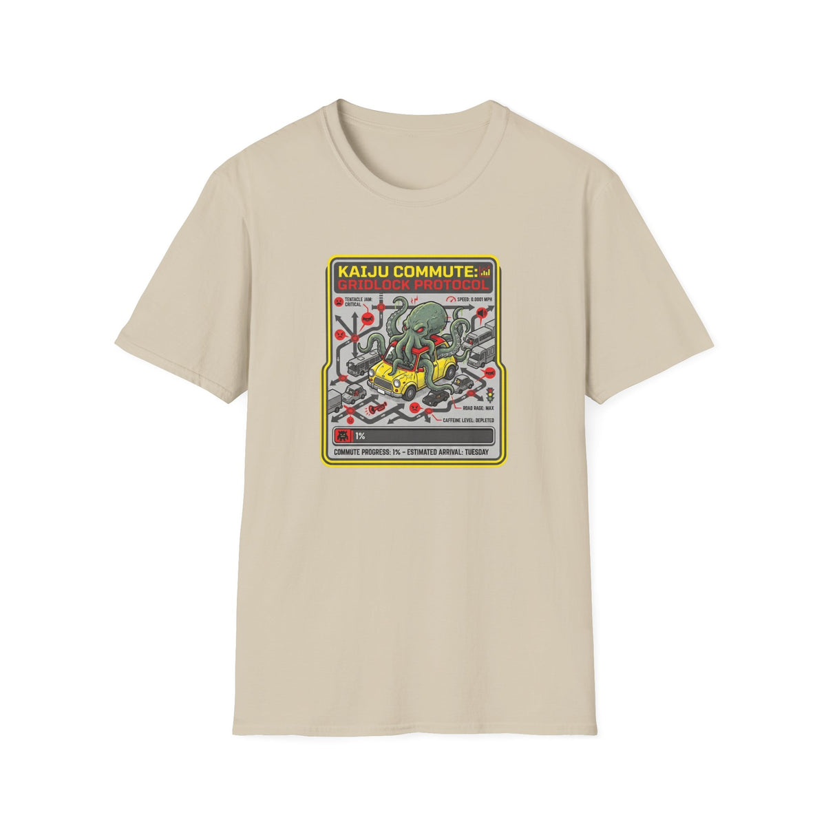 Kaiju Commute - Gridlock Protocol T-Shirt
