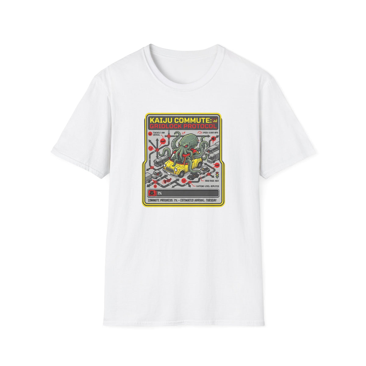 Kaiju Commute - Gridlock Protocol T-Shirt