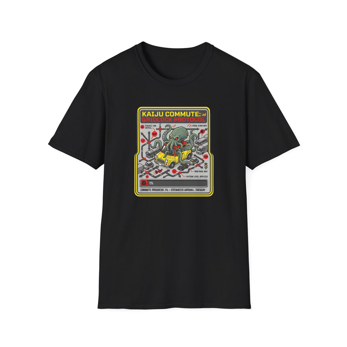 Kaiju Commute - Gridlock Protocol T-Shirt
