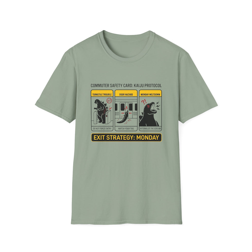 DK Safety Card Exit Strategy Monday T-Shirt