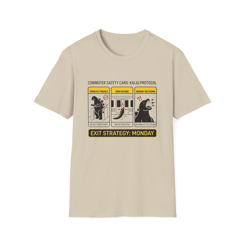 DK Safety Card Exit Strategy Monday T-Shirt