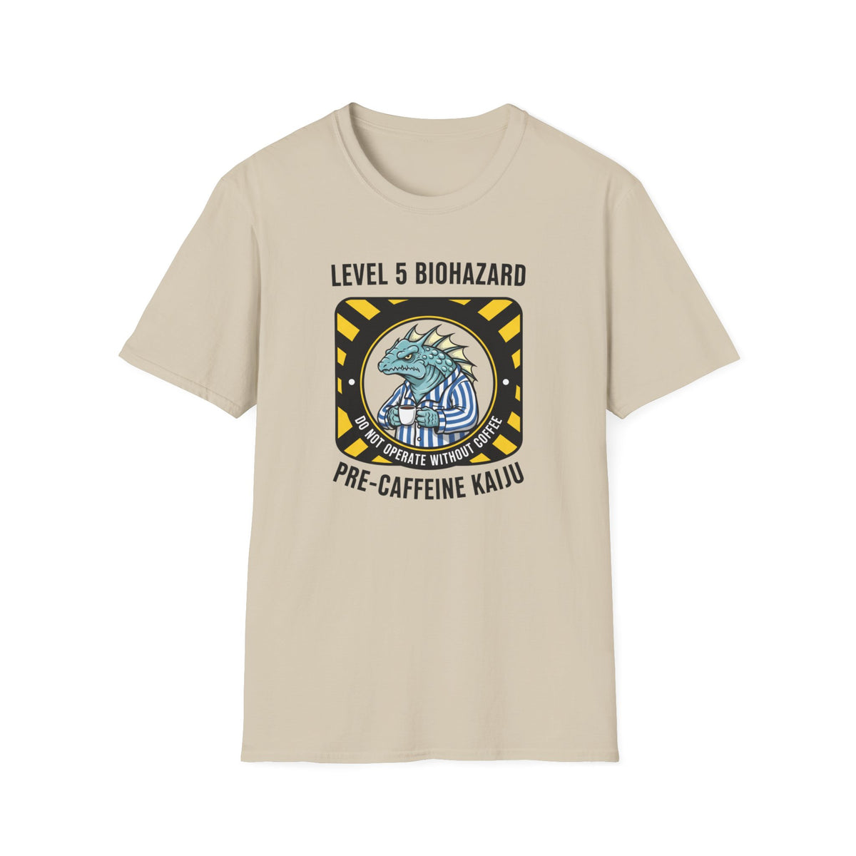 Level 5 Biohazard Pre-Caffeine Kaiju T-Shirt