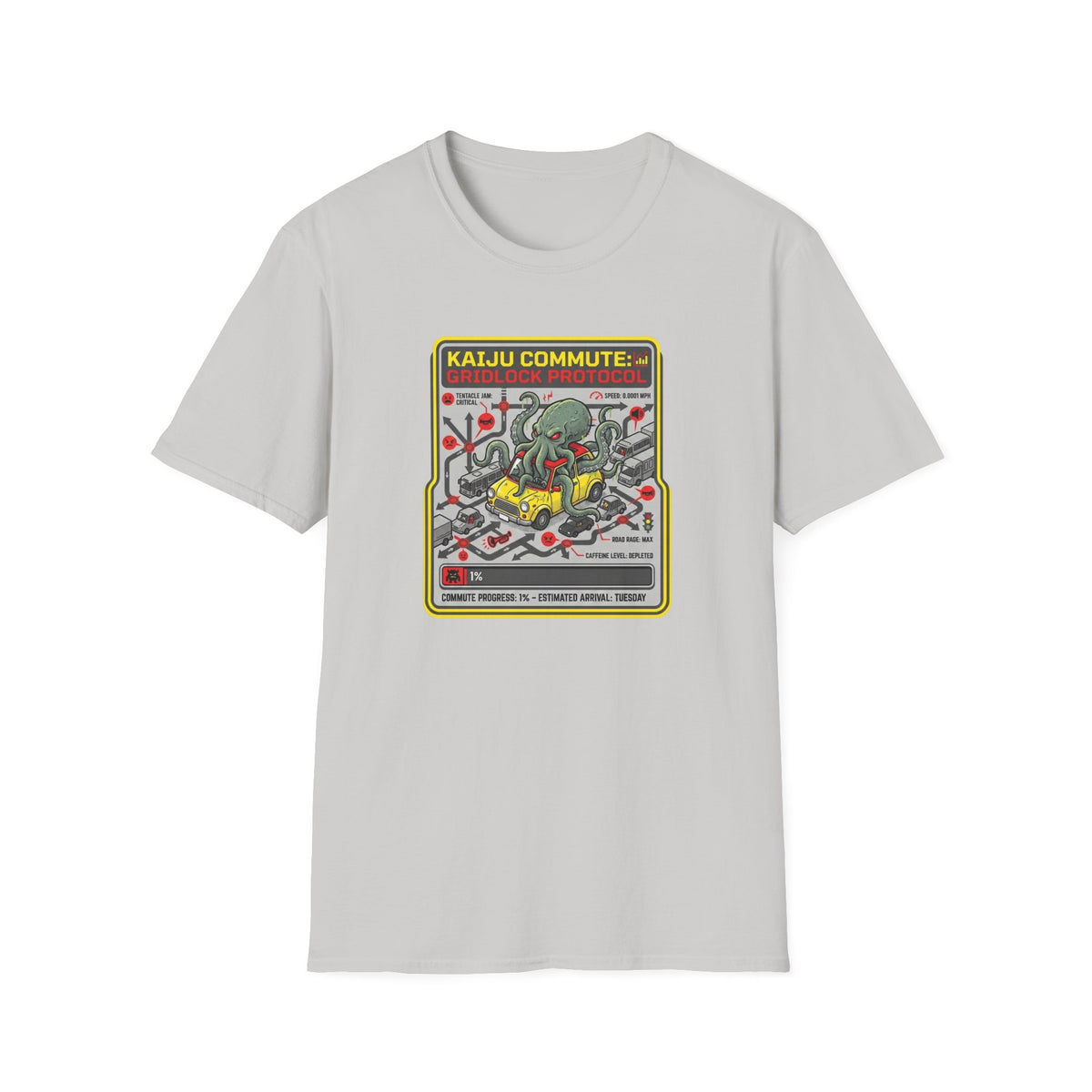 Kaiju Commute - Gridlock Protocol T-Shirt