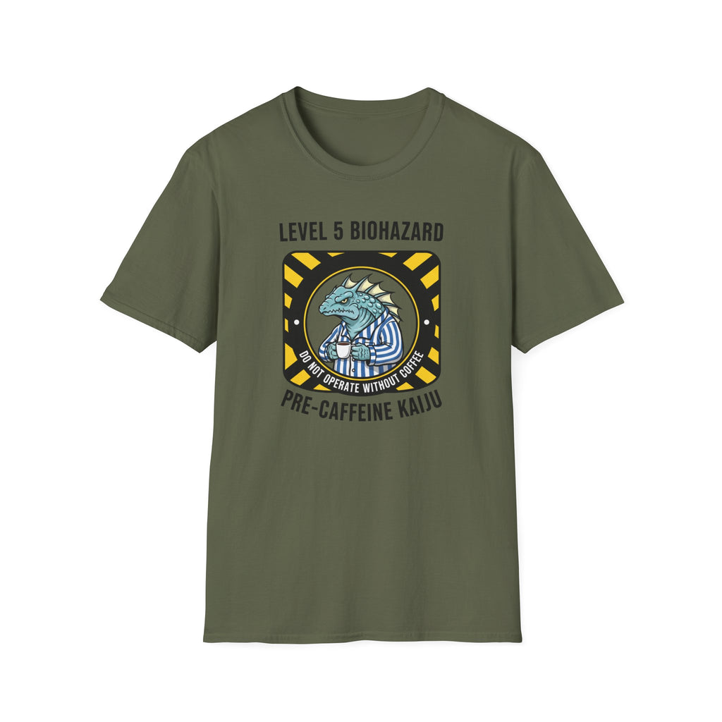 Level 5 Biohazard Pre-Caffeine Kaiju T-Shirt