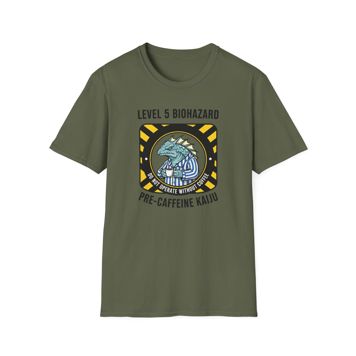 Level 5 Biohazard Pre-Caffeine Kaiju T-Shirt