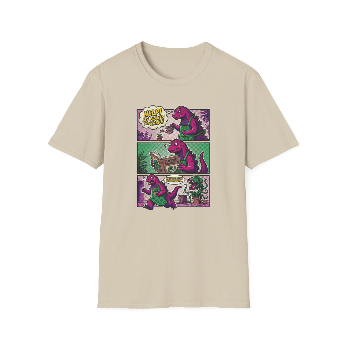Kaiju Plant Care Comic T-Shirt