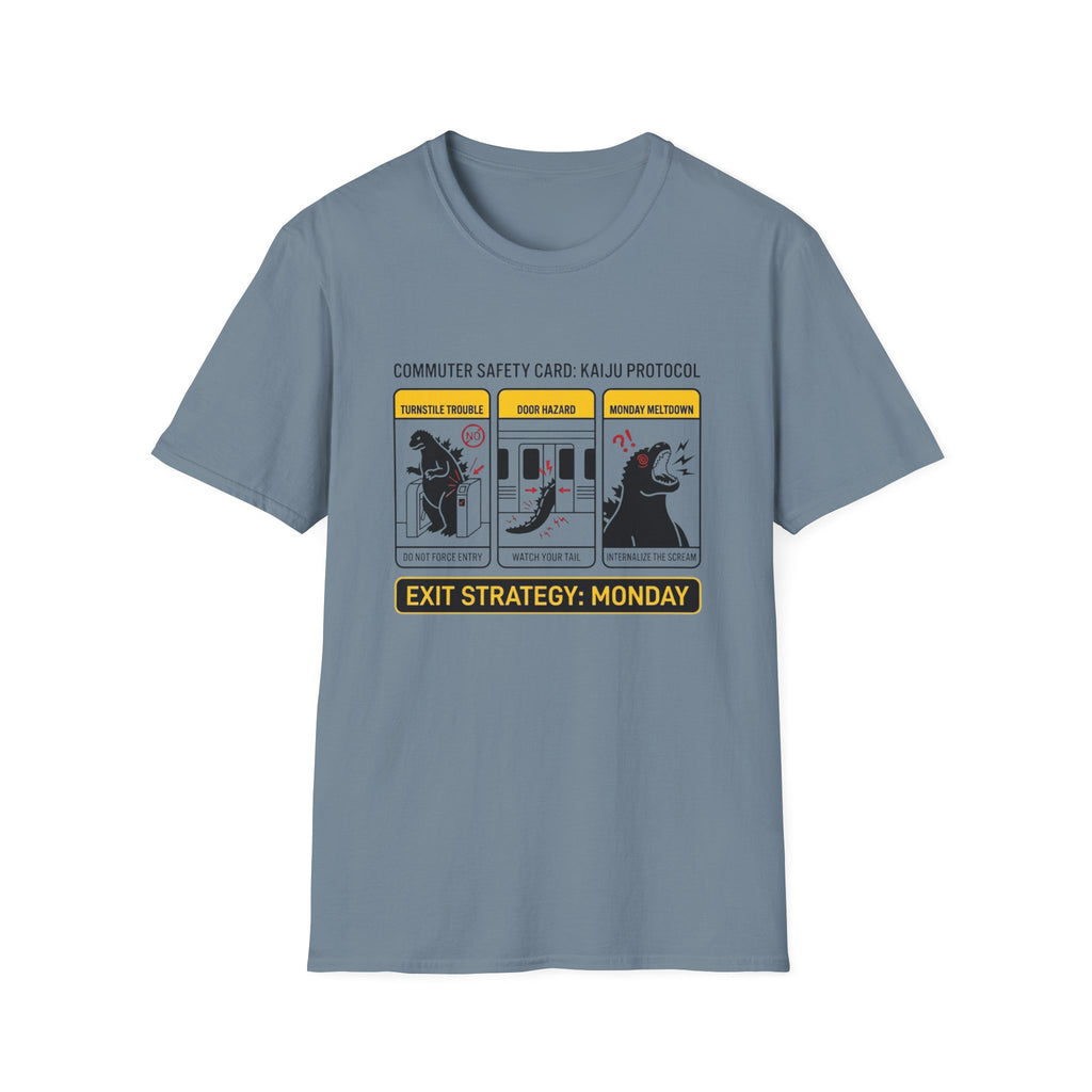 DK Safety Card Exit Strategy Monday T-Shirt